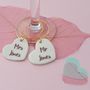 Personalised Wedding Gift Glass Charms, thumbnail 1 of 3