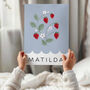 Personalised Strawberry Name Print, thumbnail 2 of 2