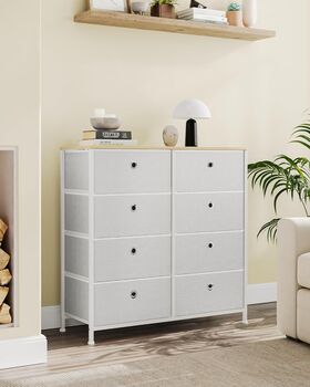 Chest Of Drawers Storage Unit Easy Pull Fabric Drawers, 2 of 12