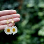Daisy Sunrise Stud Earrings In Gold Plated Silver, thumbnail 6 of 8