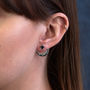 Star With Crescent Two Way Earrings, thumbnail 3 of 7