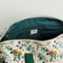 Botanical Pumpkin Ivory Quilted Weekend Bag, thumbnail 3 of 5