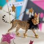 Personalised Cheetah Party Animal Cake Toppers, thumbnail 3 of 10