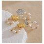 Monaco D’or Ivory Gold Centi Pearl Drop V Gift Earrings, thumbnail 2 of 4