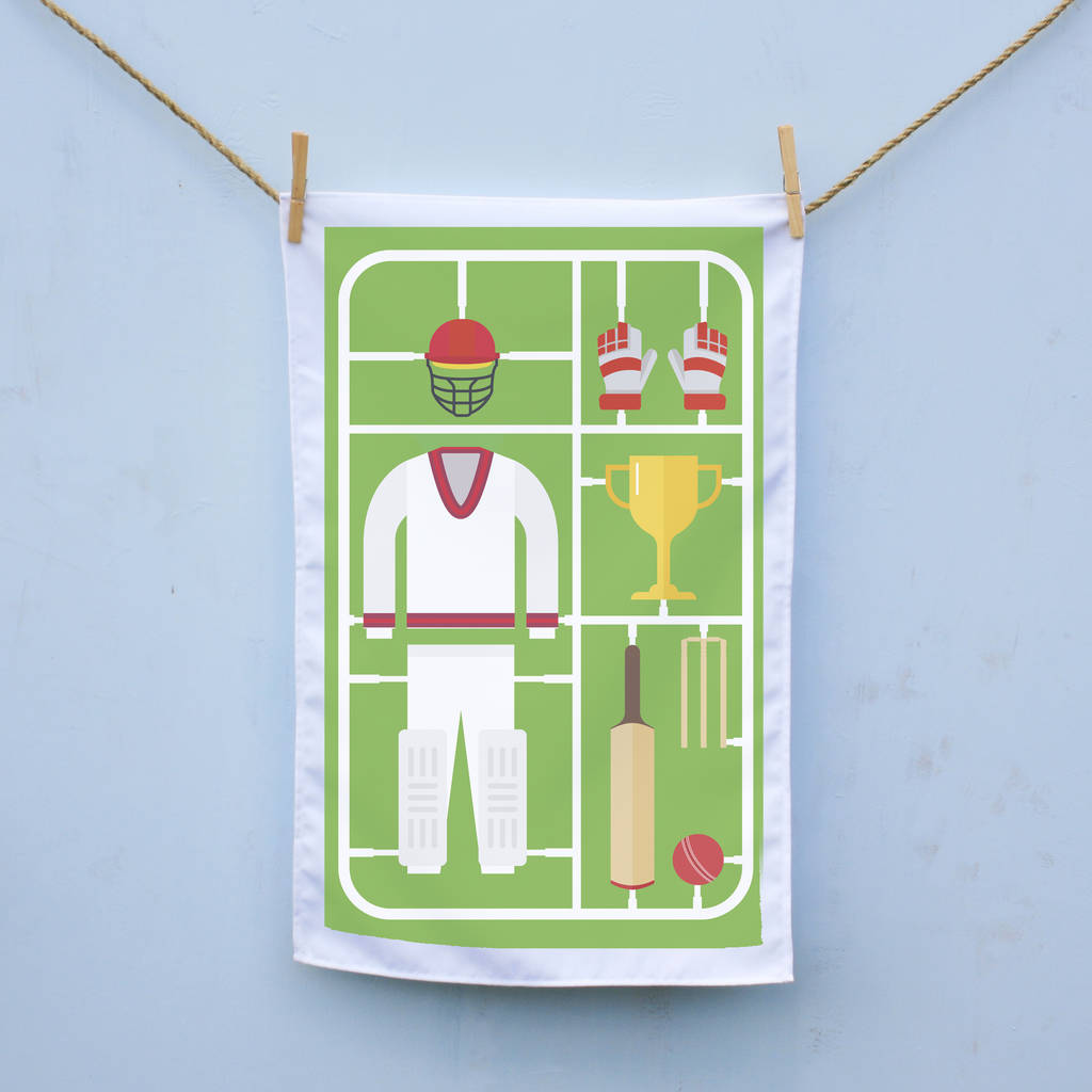 Airfix Cricket Tea Towel By That's Nice That