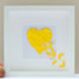 Valentine's Handmade 3D Framed Purple Butterfly Heart, thumbnail 8 of 9