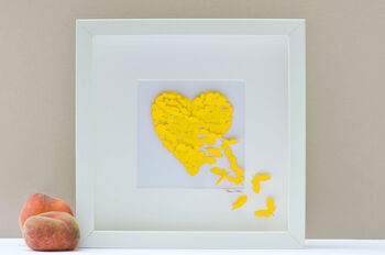 Valentine's Handmade 3D Framed Purple Butterfly Heart, 8 of 9
