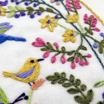 Pollinator Party Hand Embroidery Kit, 6 of 12