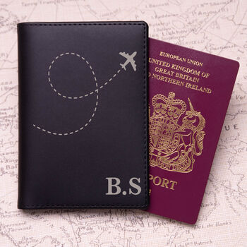 Personalised Initials Passport Cover And Luggage Tag Set, 3 of 5