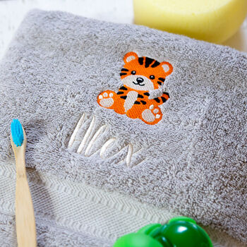Personalised Crocodile Children's Bath Towel, 11 of 11