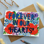 'Forever In Our Hearts' Sympathy Paper Cut Card, thumbnail 2 of 4