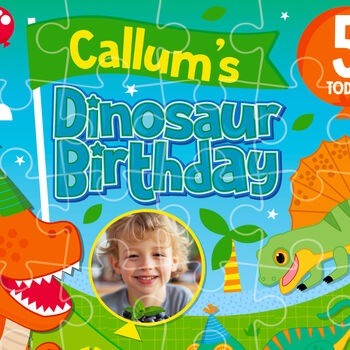 Personalised Dinosaur Birthday Jigsaw Puzzle, 3 of 10