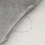Sterling Silver Satellite Chain Anklet, thumbnail 1 of 8