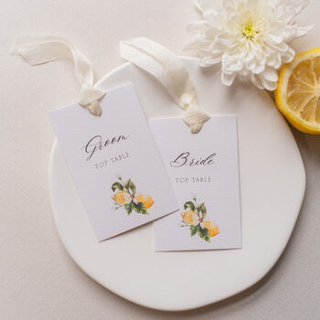 Wedding Place Card With Lemons, 2 of 4