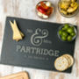 Personalised Mr And Mrs Slate Serving Board, thumbnail 1 of 6