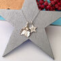 Personalised Sterling Silver Holly And Initial Star Necklace, thumbnail 1 of 12