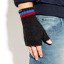 Cashmere Fingerless Gloves In Sporting Team Colours, thumbnail 7 of 12