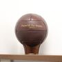 Personalised Vintage Dark Brown Leather Football, thumbnail 1 of 6