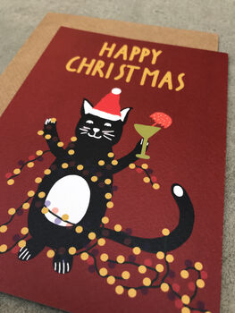 Merry Christmas Cat Card, 2 of 5