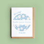 'Cherry Blossom' Personalised New Baby Boy Card, thumbnail 1 of 2