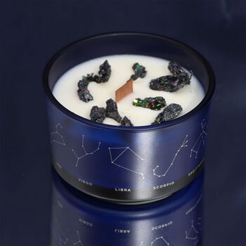 Gemini Zodiac Crystal Candle And Gemstone Bracelet Gift Set, 3 of 6