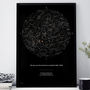 Night Sky Personalised Sky Map 50x70cm/20x28'', thumbnail 1 of 5