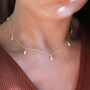 Pearl Cluster Layering Necklace 9ct Gold Or Silver, thumbnail 2 of 5