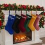 Luxury Personalised Velvet Christmas Stocking, thumbnail 5 of 12