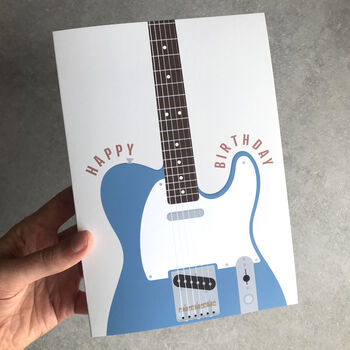 Telecaster Guitar Birthday Card | Guitarist Card, 5 of 6