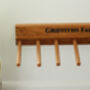 Engraved Oak Welly Boot Rack, thumbnail 3 of 11