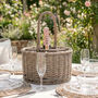 Wicker Bottle And Glass Holder, thumbnail 3 of 4