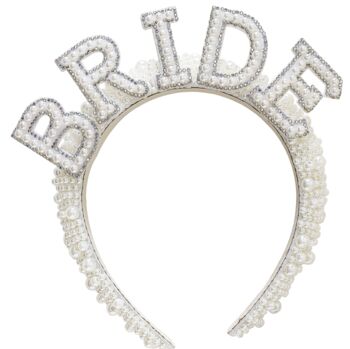 Pearl Embellished Bride Headband, 4 of 5