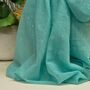 Sparkle Scarf In Aqua, thumbnail 3 of 3