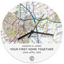Personalised New Home Map Clock, thumbnail 2 of 2