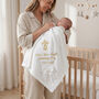Personalised Christening Blanket With Bow, thumbnail 1 of 12