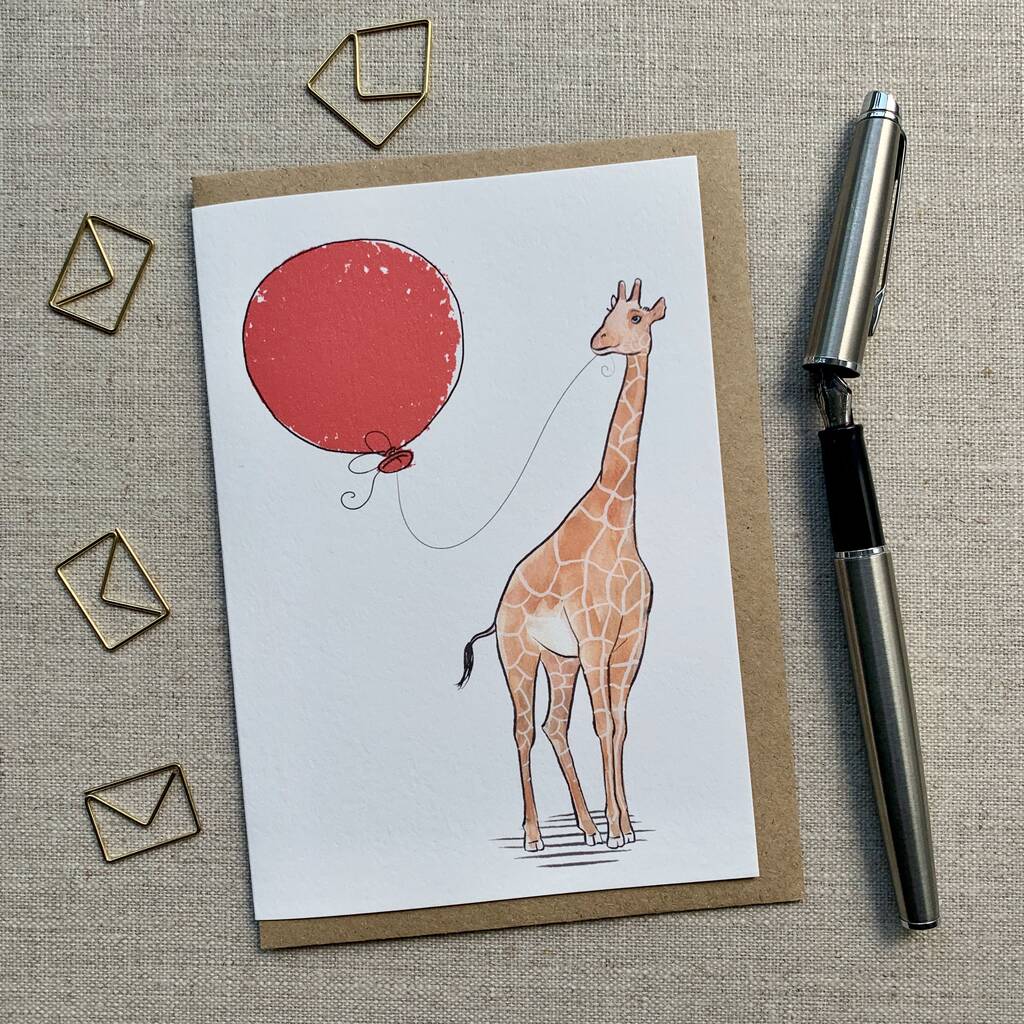 Personalised Giraffe Card