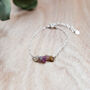 Sterling Silver Natural Sapphire Bracelet, thumbnail 7 of 9