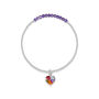 Sterling Silver Flower And Gemstone Stretch Bead Bracelet, thumbnail 6 of 12