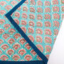 Quilted Block Print Placemat Duo Handmade In India, thumbnail 4 of 7