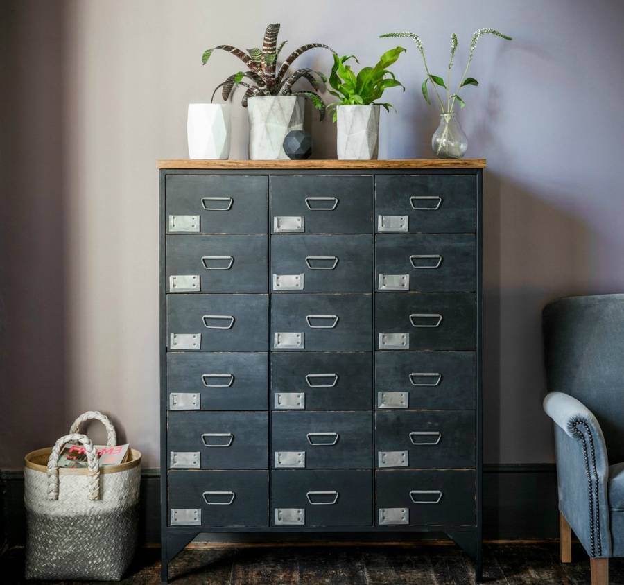 black apothecary chest by rose & grey