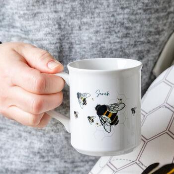 Personalised Bumble Bee Tear Or Coffee Mug, 4 of 6