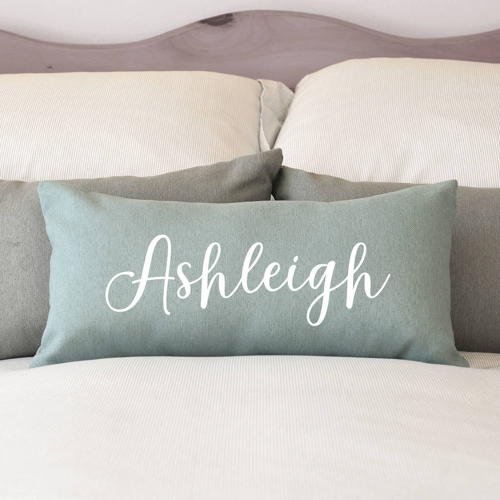 Personalised Name On Cushion By A Type Of Design