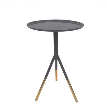 Tripod Table With Copper Legs, 3 of 3