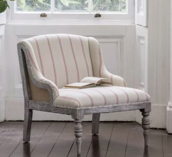 Margot Chair In Ticking Stripe, 4 of 7