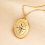 Personalised Photograph Oval Star Locket Necklace, thumbnail 2 of 5