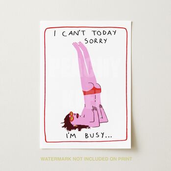 Home Body Funny Introvert Art Print, 2 of 2