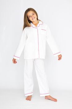 Personalised Mummy And Daughter Traditional Pyjama Set, 5 of 11