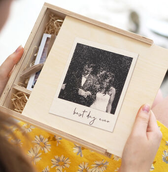 Personalised Wedding Memory Photo Box, 3 of 8