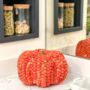 Large Handmade Orange Straw Pumpkin, thumbnail 2 of 9