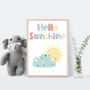 'Hello Sunshine' Nursery Typography Print, thumbnail 6 of 6